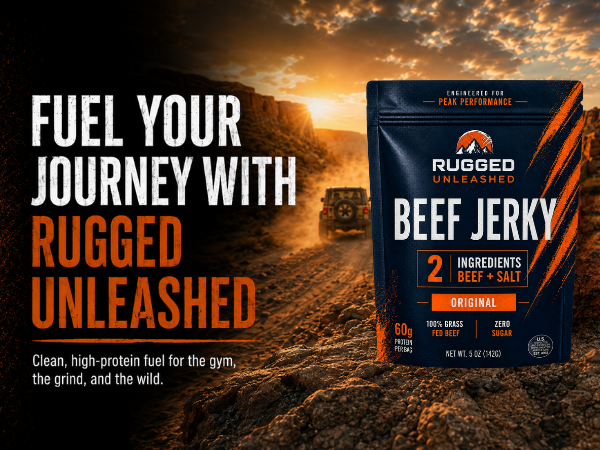 What makes Rugged Unleashed better than typical supermarket beef jerky.